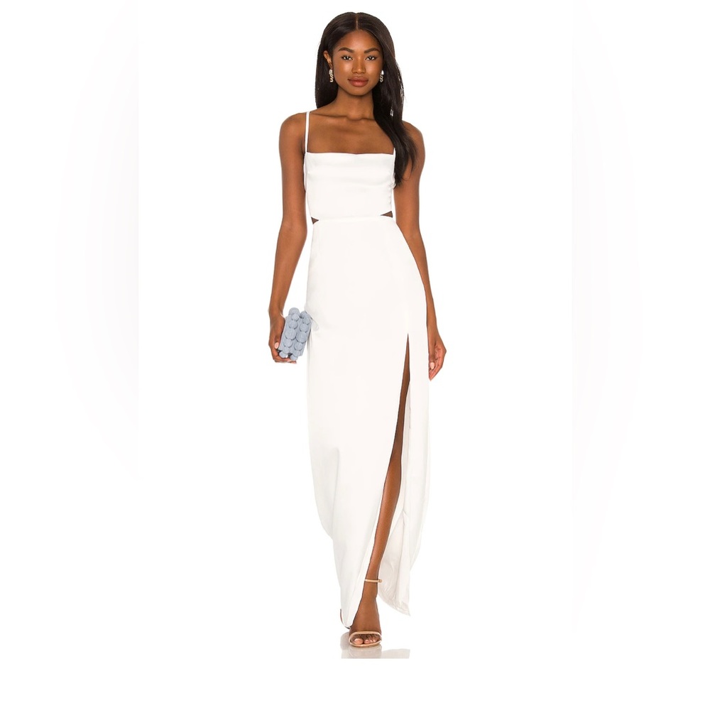 Stella cut out gown in ivory